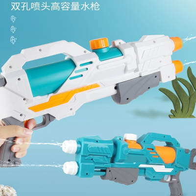 儿童水枪玩具大容量男孩呲水超大号戏水高压喷水抽拉式打水仗突击战士-绿色(大号容量520ml)标准配置