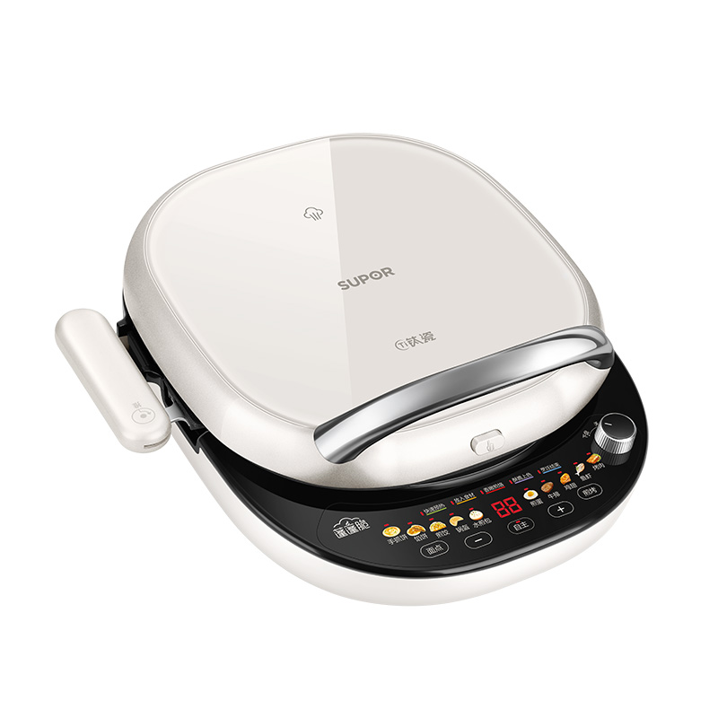 苏泊尔SUPOR智能电饼铛JD30RQ13 微电脑控温上下盘易拆洗不粘涂层36毫米深烤盘4.8千克健康烹饪神器