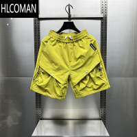 HLCOMAN2024夏季新款大口袋速干短裤男士潮流百搭青年美式痞帅直筒五分裤