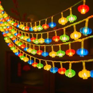 维诺亚新年灯笼LED春节元宵彩灯喜庆氛围布置户外防冻彩灯闪灯七彩