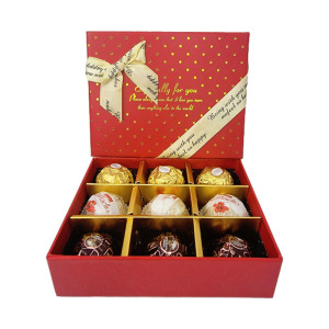 费列罗榛果威化巧克力9粒纸盒七夕情人节送礼盒装(可代写贺卡)