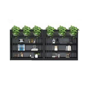 美沐芯品(MEIMUXINPIN)XP-ZSJ258现代简约办公室隔断装饰架 褐色