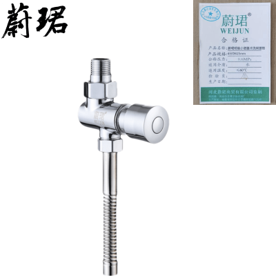 蔚珺明装小便器冲洗阀镀铬4分DN15mm个