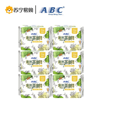 ABC日用卫生巾 纤薄网感棉柔240mm*8片*6包(48片)N81