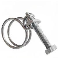 伟鹏双兴 不锈钢双钢丝喉箍卡箍管卡 30-34mm 个