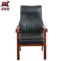 凌美盛电脑椅实木四脚麻将椅LM- 303仿橡木