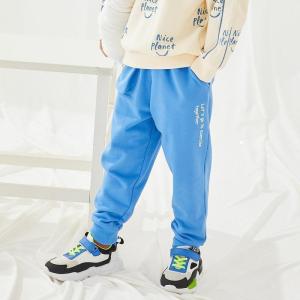 [1件5折价:54.5]moomoo童装男童长裤春秋新款杜邦索罗娜面料运动休闲针织裤