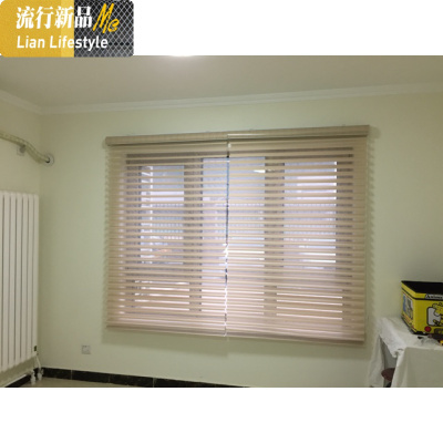 韩式卷帘防水遮光香格里拉帘柔纱帘客厅卧室阳台遮光帘书房百叶窗 三维工匠窗帘