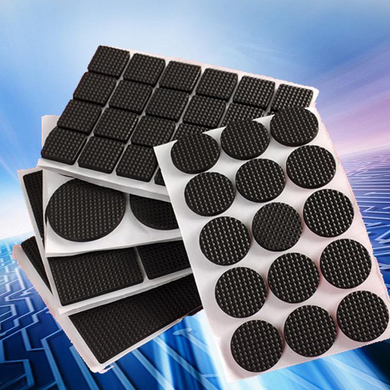 家柏饰(CORATED)橡胶桌椅脚垫加厚凳子脚垫减震防滑桌子保护套椅子家具保护垫 圆形1.8cm(40片装)