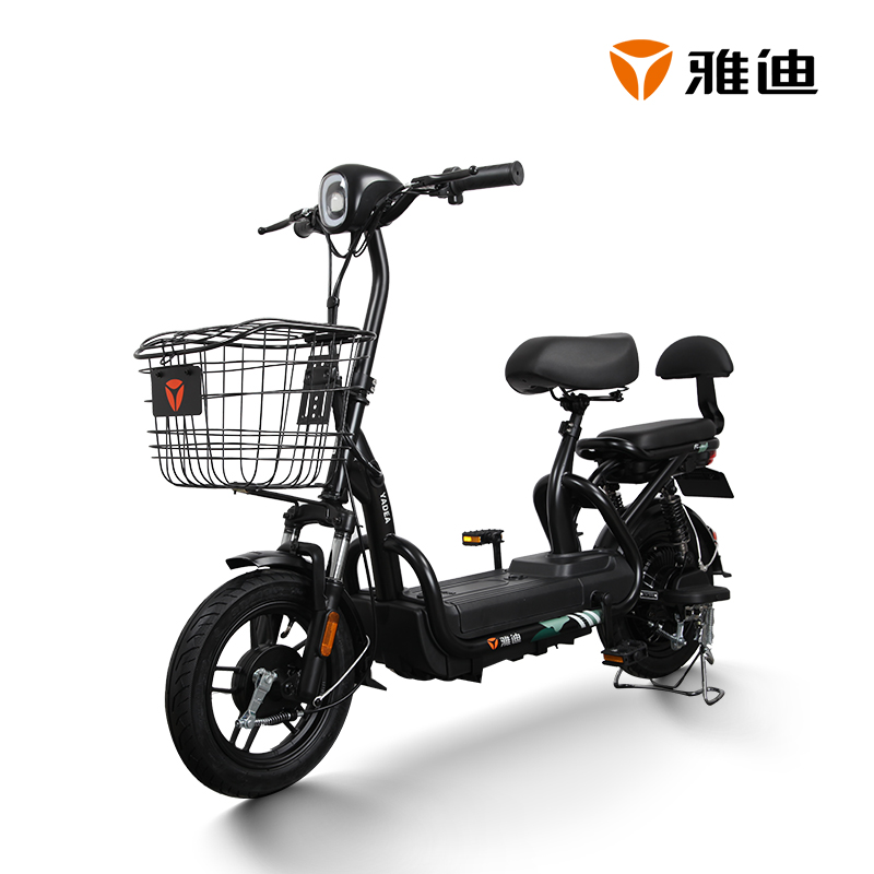 雅迪新国标新款小飞侠锂电版可提取锂电池电动车48v加长代步电动