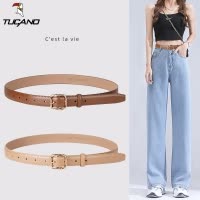 啄木鸟皮带女夏季装饰真皮正品牛皮裤带百搭ins风女士时尚细腰带