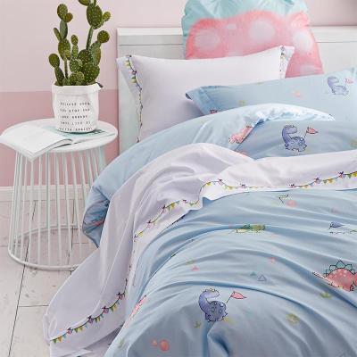 家柏饰(CORATED)家纺全棉全棉儿童恐龙四件套单人床三件套床上用品