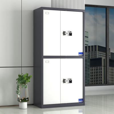 鑫星奈 XXN40615038 钢制保密柜保险柜保密档案资料柜 灰白套通双节智能指纹密码锁