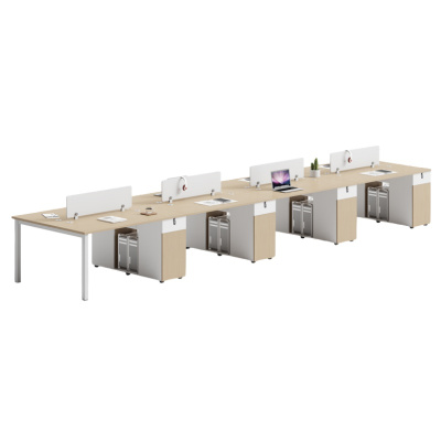 悦兴诚8人位电脑桌含椅子560*120*75cm套