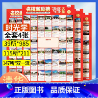 高考志愿填报指南:看就业、挑大学、选专业 全国通用 [正版]名校激励榜目标墙贴985/211全套4张成为学霸从大学选起大