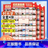 高考志愿填报指南:看就业、挑大学、选专业 全国通用 [正版]名校激励榜目标墙贴985/211全套4张成为学霸从大学选起大