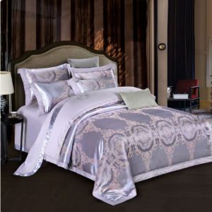 万全方位 WQFW-8008 贡缎提花绣花四件套 罗兰庄园 紫色(单位:套)