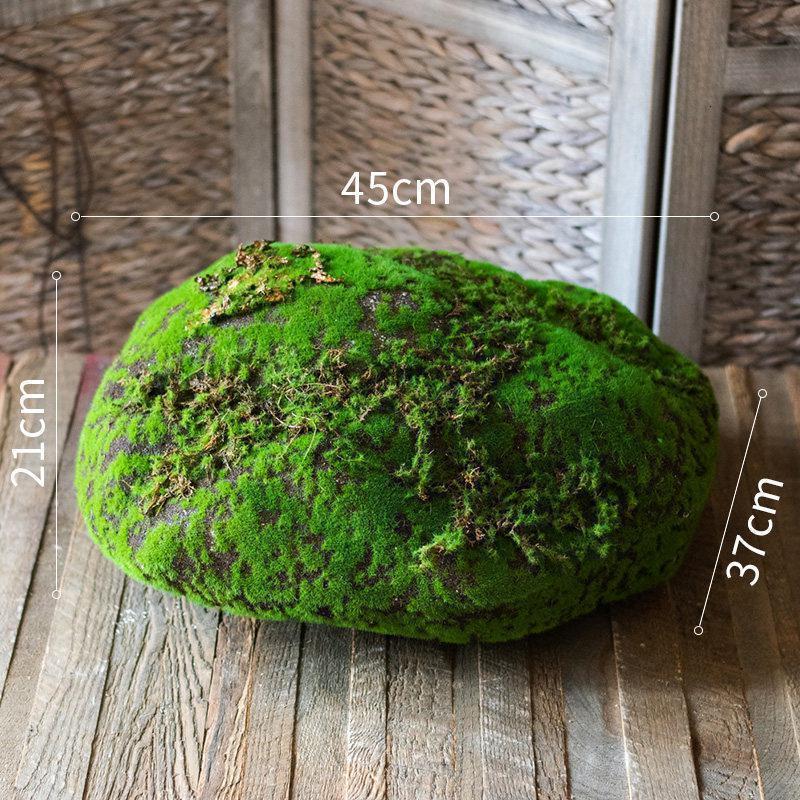 美帮汇青苔藓石头摆件花泥模具插花仿真花艺装饰婚礼造景道具森林