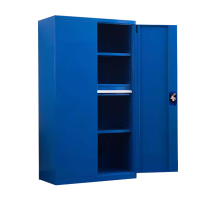 风雷动重型工具柜车间用加厚物件工具储物柜工厂铁皮柜汽修厂零件收纳柜蓝色四层一抽
