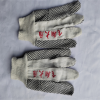 飞翔大雁 点珠帆布手套 均码 双