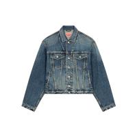 高田贤三(Kenzo)KENZO风格男款棉质牛仔外套长袖插兜对比明线休闲