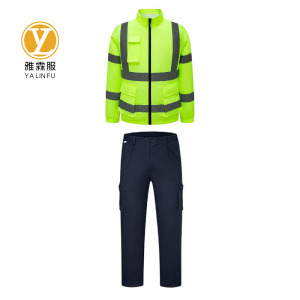 雅霖服 长袖降温工作服套装 YLF1231 套