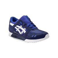 ASICS跑步鞋女舒适轻便透气耐磨蓝色白色条纹经典款复古风格户外
