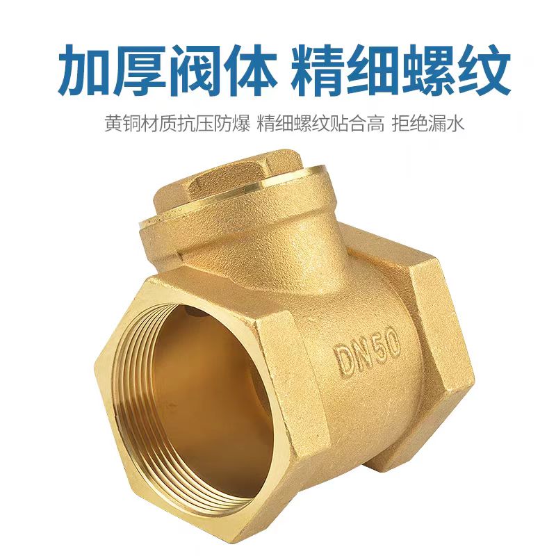 中锦科技 铜卧式止回阀逆止阀单向阀 DN80[3寸] 个