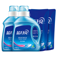 蓝月亮 亮白洗衣组合:自然亮白1kg×2+自然亮白袋500g*2