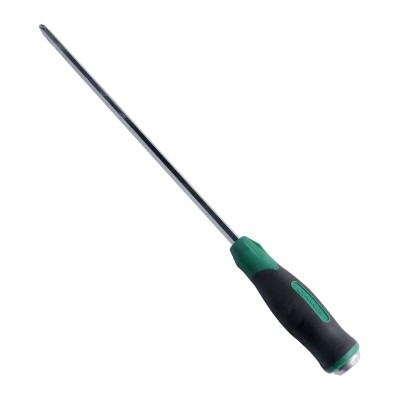 长鹿工具 双色柄穿心螺丝刀8X300十字 1支