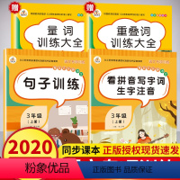 [正版]三年级上册语文专项训练全套小学叠词量词大全通用版小学生AABB词语成语大全同步练习册看拼音写字词生字注音造句子