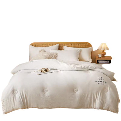 悠梦嘉居新疆原棉棉花被 原本色 水洗棉原棉面料棉花填充秋冬被 2000克 150*200cm YB-14231