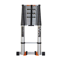 翌嘉 YJ4121168铝合金云梯加厚直梯单侧梯面折叠一字伸缩梯子 6.2米