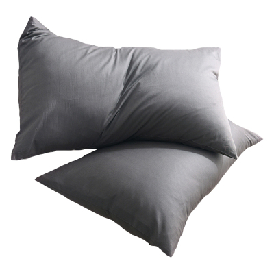 美帮汇枕套一对装 全棉全棉简约欧美风单人枕头套48*74