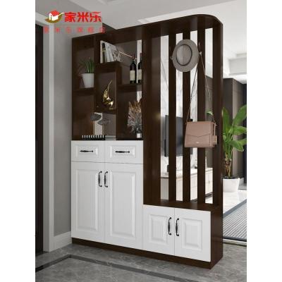 森美人进风水玄关柜鞋柜一体 客厅镂空屏风隔断柜 简约现代入户置物架