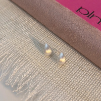 s925纯银拉丝水滴耳钉女款养耳洞日常通勤设计感简约气质耳环送女朋友老婆情人节七夕生日礼物