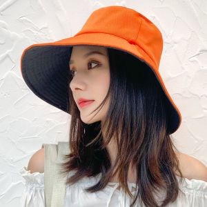 渔夫帽女防晒双面韩版潮遮阳夏季大檐太阳帽子