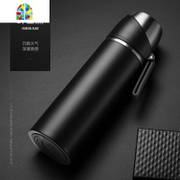 保温杯男女带杯子杯盖可喝水的水杯子定制大容量带滤网泡茶杯 FENGHOU 枪灰色