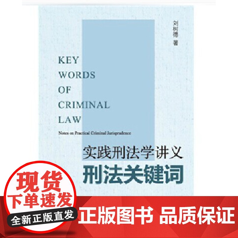 正版 实践刑法学讲义刑法关键词 刘树德著 北京大学出版社 9787301249161