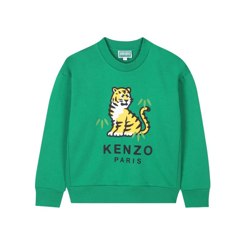 高田贤三(Kenzo)男童棉质圆领长袖运动卫衣春秋百搭休闲套头衫