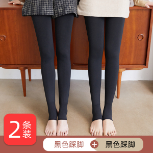 浪莎光腿袜神器丝袜女春秋冬季薄款连裤袜黑肉色加绒中厚打底裤袜