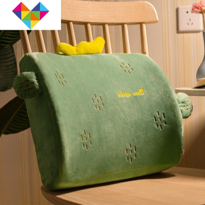 靠垫办公室腰靠护腰汽车腰靠垫腰枕座椅靠背垫抱枕孕妇靠枕靠背御蓝锦