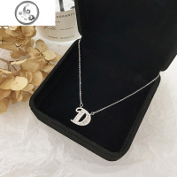 微镶字母项链女网红锁骨链小众设计潮ins学生百搭气质个性短颈链 JiMi