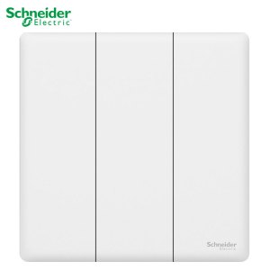 施耐德电气开关插座 珍铂系列丝绒白色 家用开关 86型墙壁插座 五孔电源插座