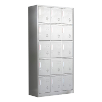 帅畅不锈钢更衣柜员工衣柜储物柜更衣室储物柜201十五门储物柜