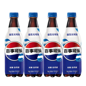百事(pepsi) 百事可乐益生元可乐500ml*4瓶装