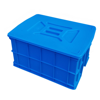 臻远ZY-SNXD-96收纳储物箱长方形物流中转箱带盖子 750*560*405mm