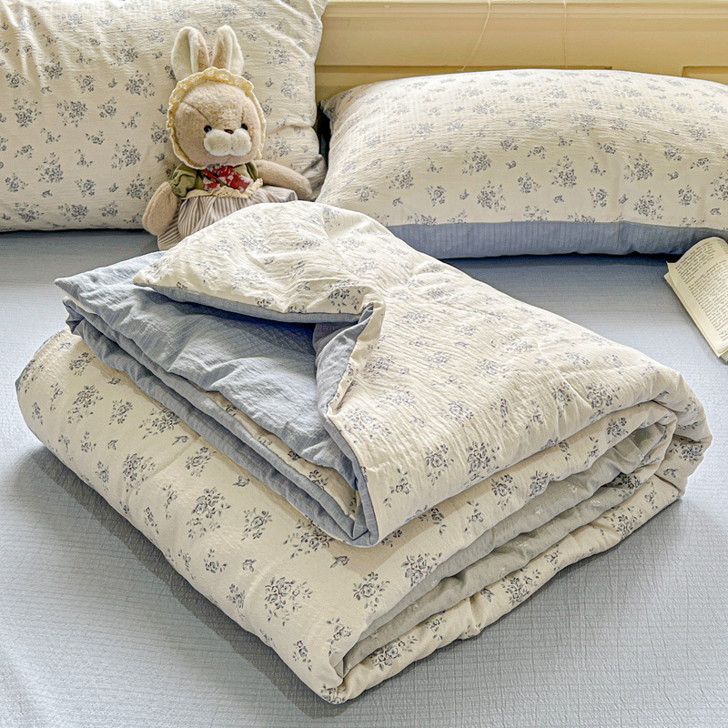 夏季大豆纤维夏被夏凉被空调被四件套可水洗薄被子三件套