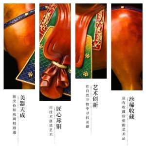 美帮汇[大唐马]战马彩铜马摆件马到成功客厅办公室工艺品
