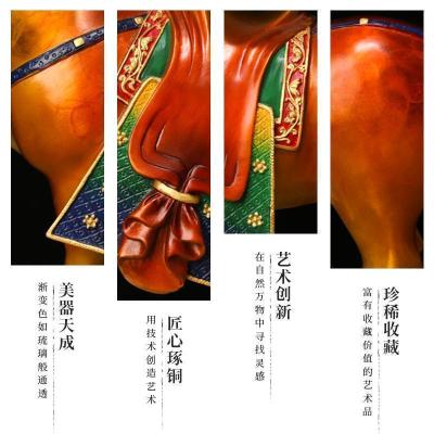 美帮汇[大唐马]战马彩铜马摆件马到成功客厅办公室工艺品